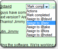 Assign sales tasks to team