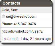 Updated contact addresses automatically